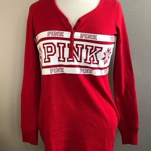 PINK Holiday thermal sleep shirt - GUC